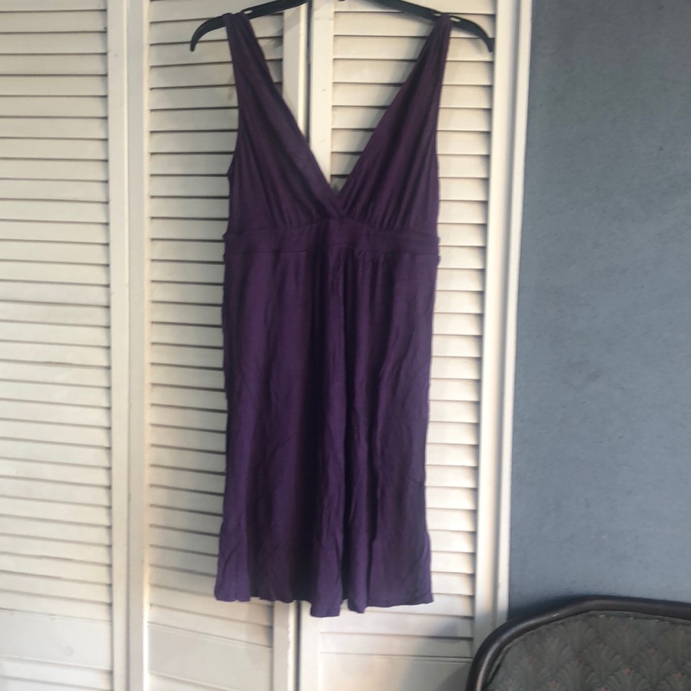 Purple flowy dress